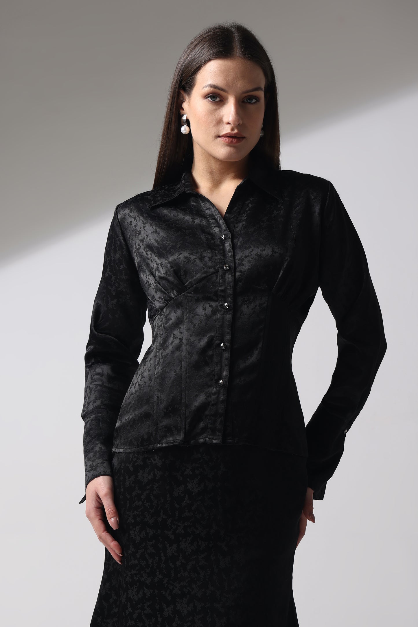 Woven Essense Full Sleeve Collared Shirt