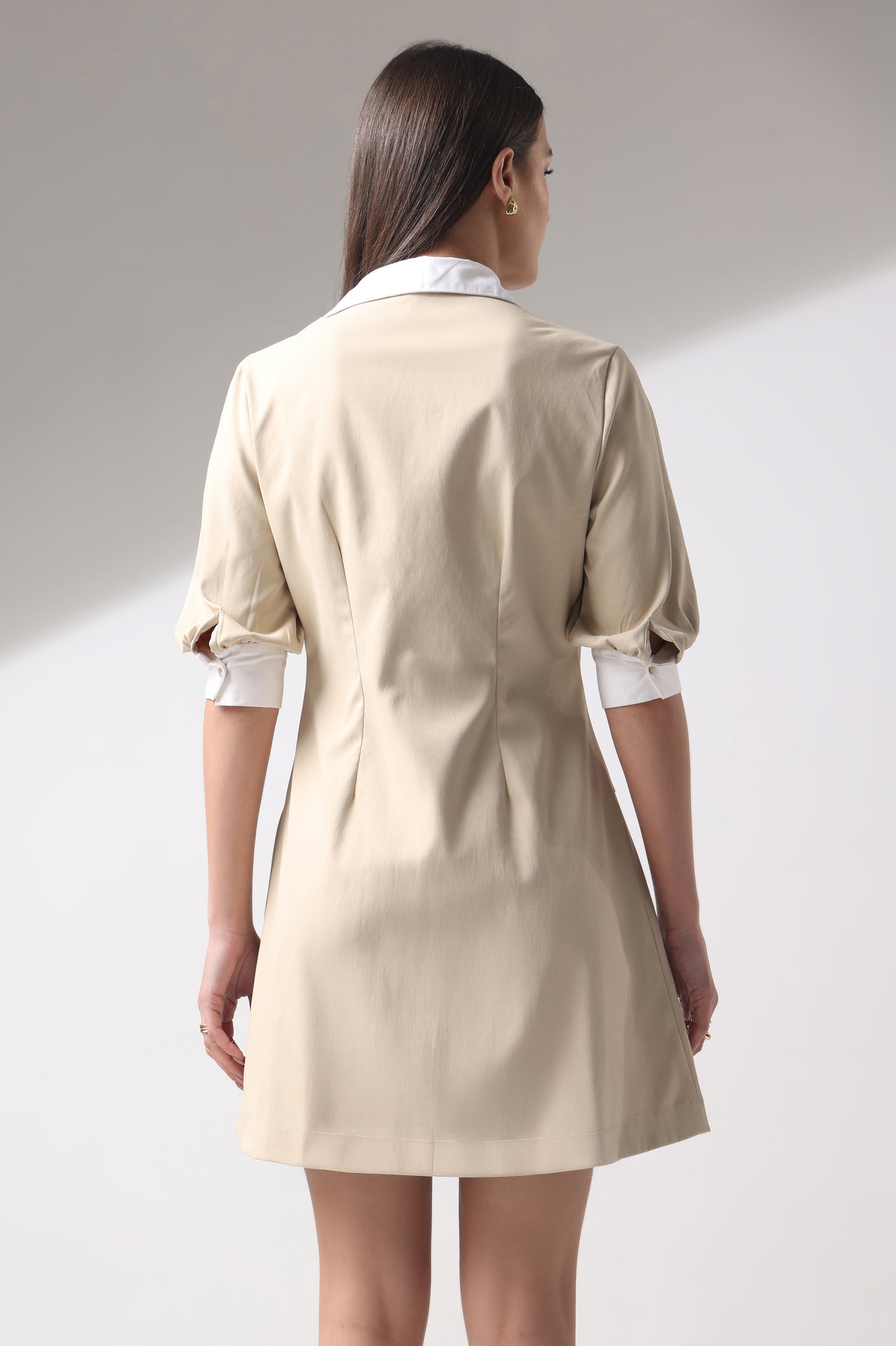 Fit and Flair Pleated Dress
