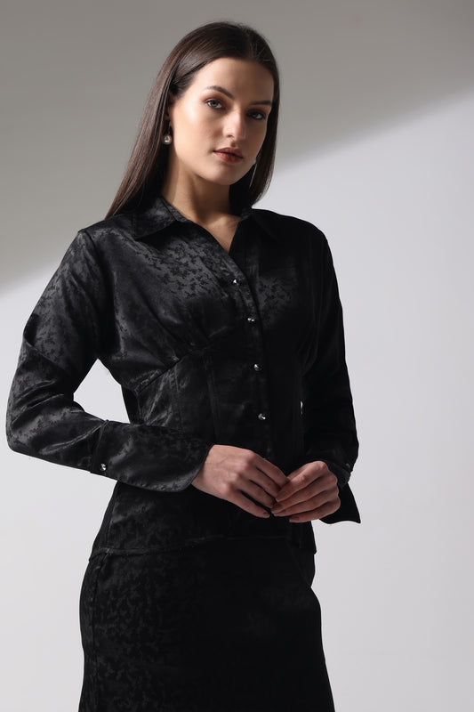 Woven Essense Full Sleeve Collared Shirt