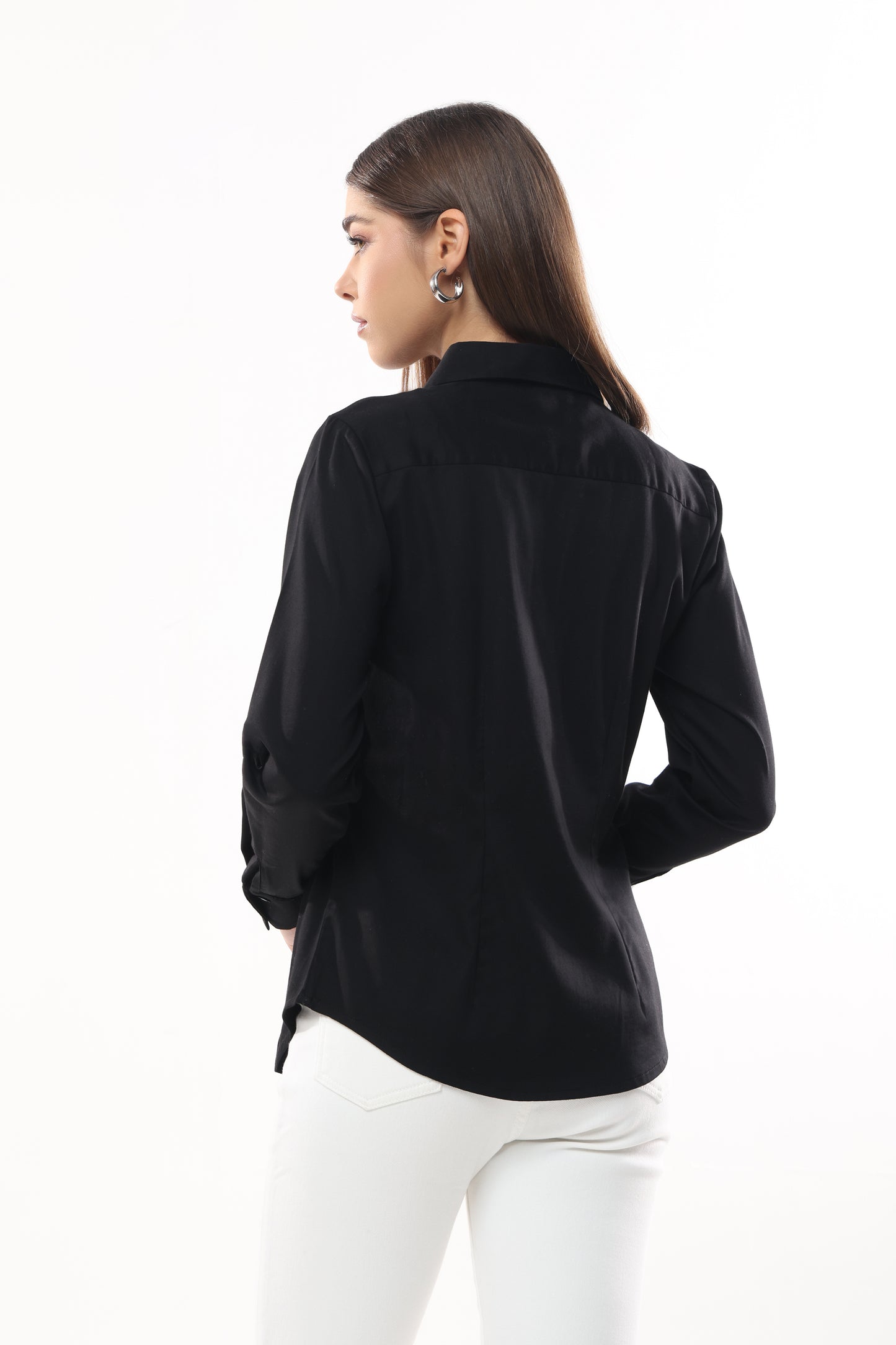 Full Sleeved Front Pleated Fit Shirt