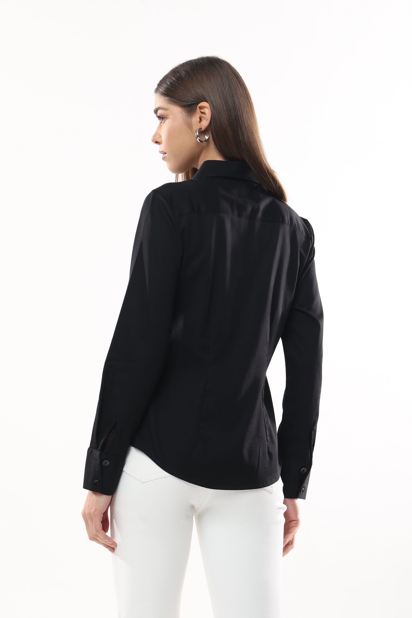 Full Sleeved Front Pleated Fit Shirt